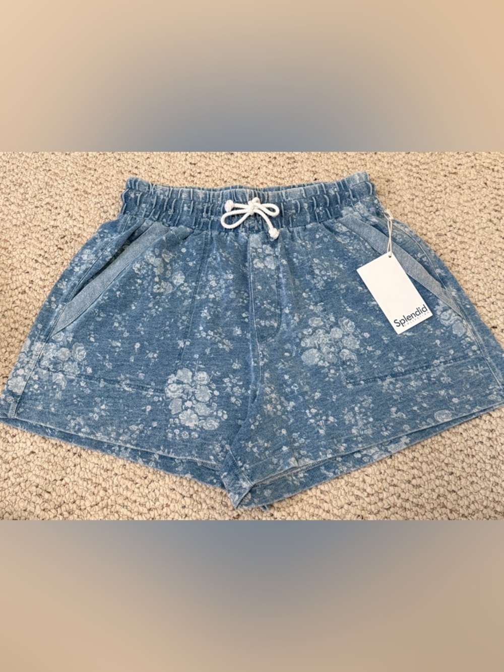 NWT Splendid dear iane Blueberry Floral Shorts S